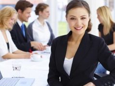 Enjoying benefits of the courses in business management A group of people talking